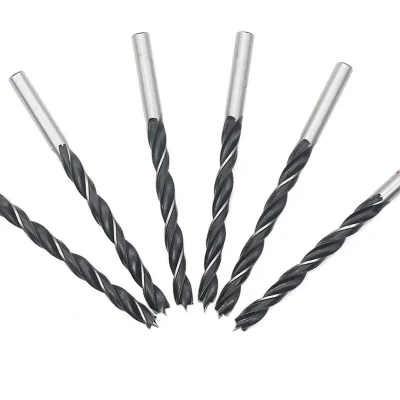 10pcs Woodworking Drill Bit Quick Change Metal Tools 1/4" Hex Shank Wood HCS Drill Bit Set Round For Handle Tool Accessory