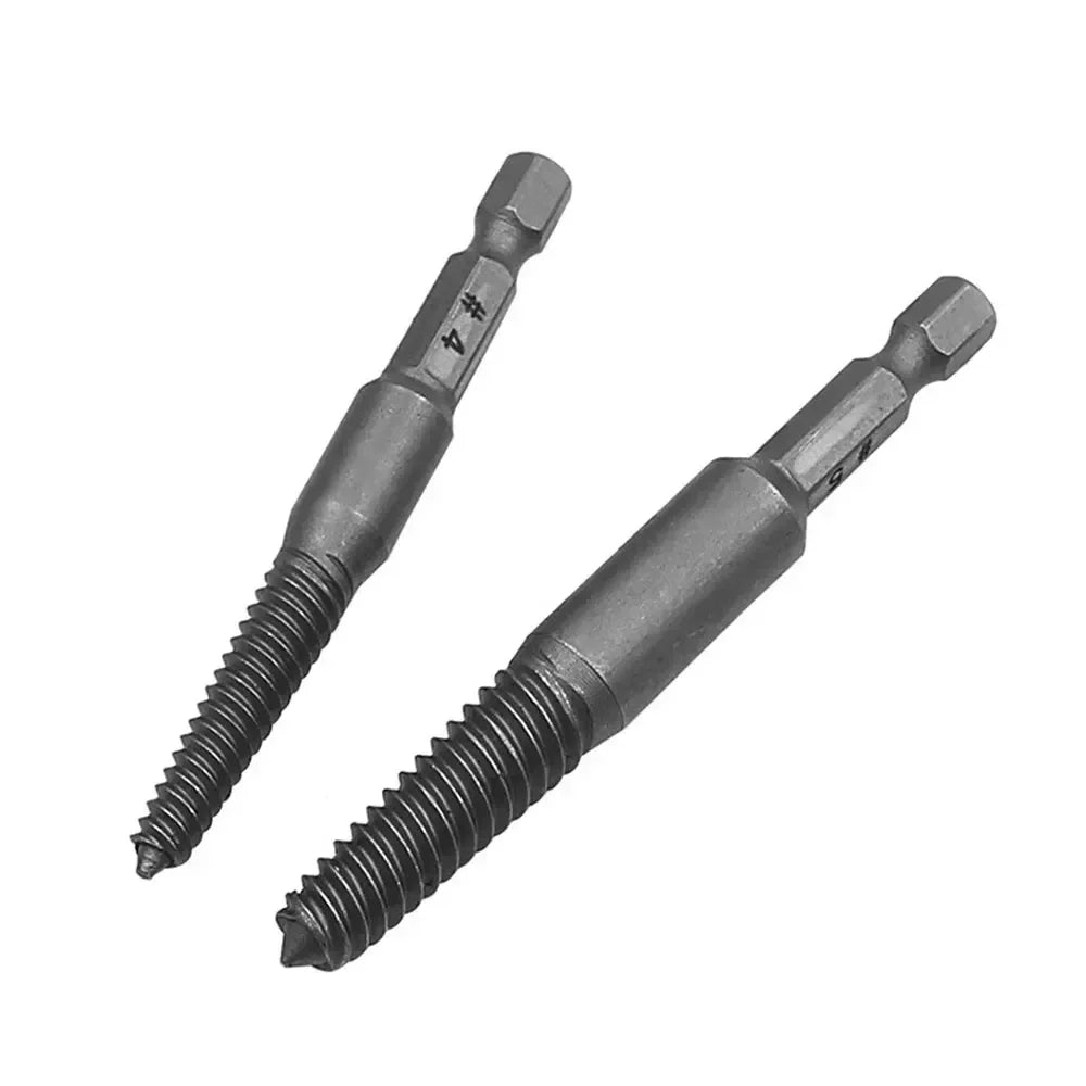 5Pcs Broken Bolt Extractor Screw Remover Set Drill Bit Set and Damaged Stripped Screw Extractor Remover Tool