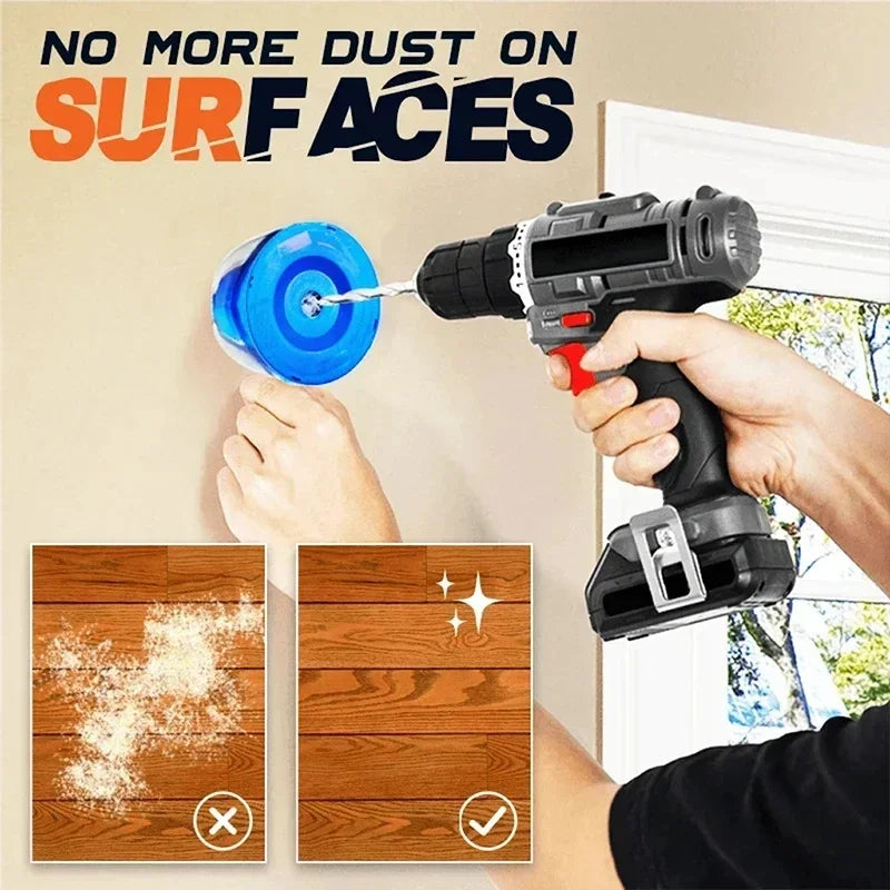 Electric Drill Dust Cover Mini Dust Proof Device 6pcs Orange Filter Vacuum Cleaner Household Dust Collector Power Accessories
