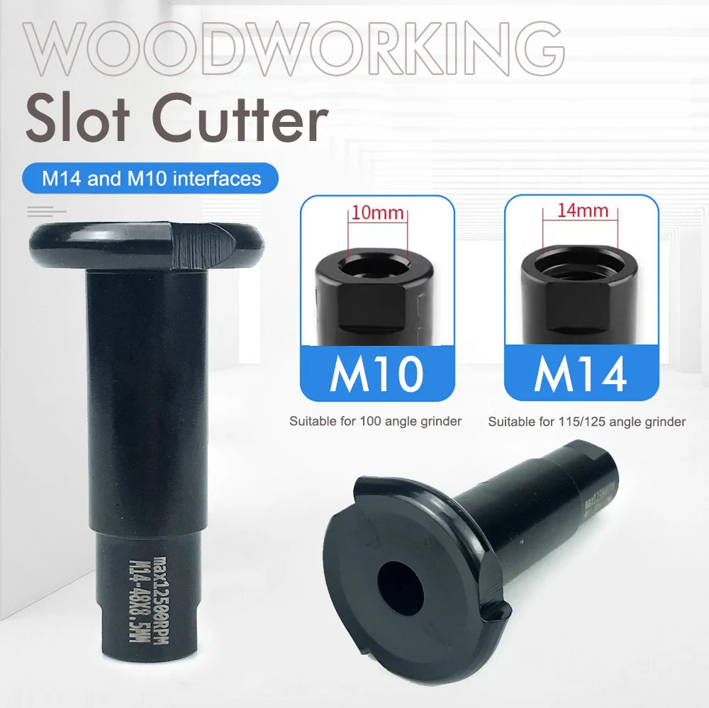Woodworking Carving And Polishing Set Tools 10/14mm Power Carving Attachment for Angle Grinder Wooden Groove Carving Tool