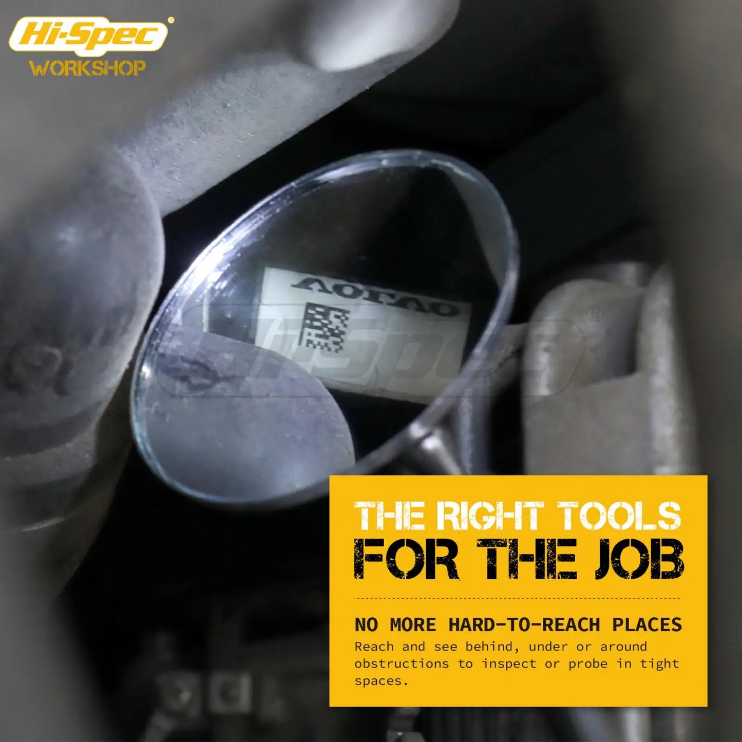 Hi-Spec 5 Piece Pick Up Tool Kit, Magnetic Pickup Tool with LED Light, Extending Inspection Mirror & Magnetic Tray with Tool Bag