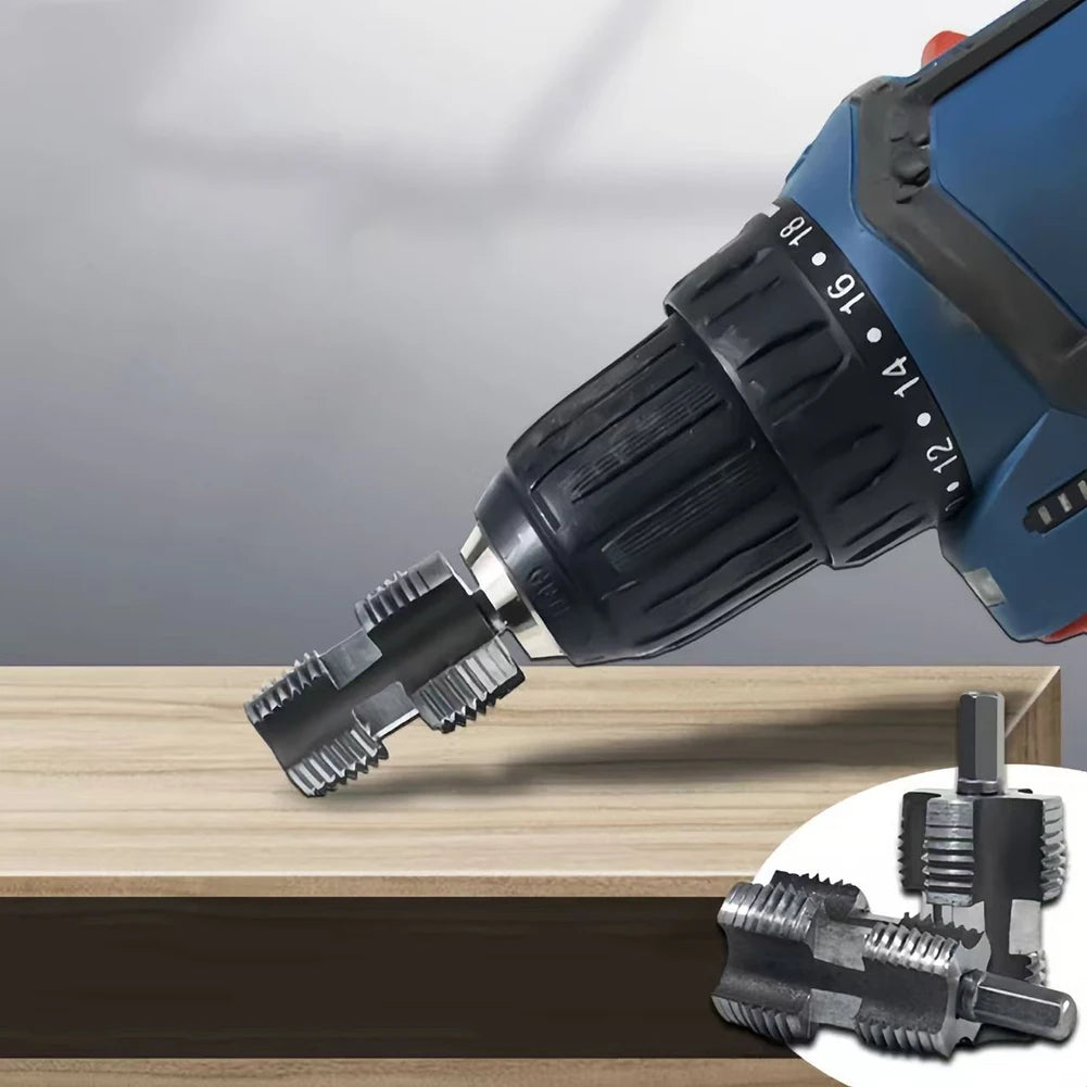 1pc PRP Water Pipe Inner Hole Drill 4 Points 6 Points PPR Water Pipe Internal Thread Opener For PVC Plastic Pipe Thread Tap Tool