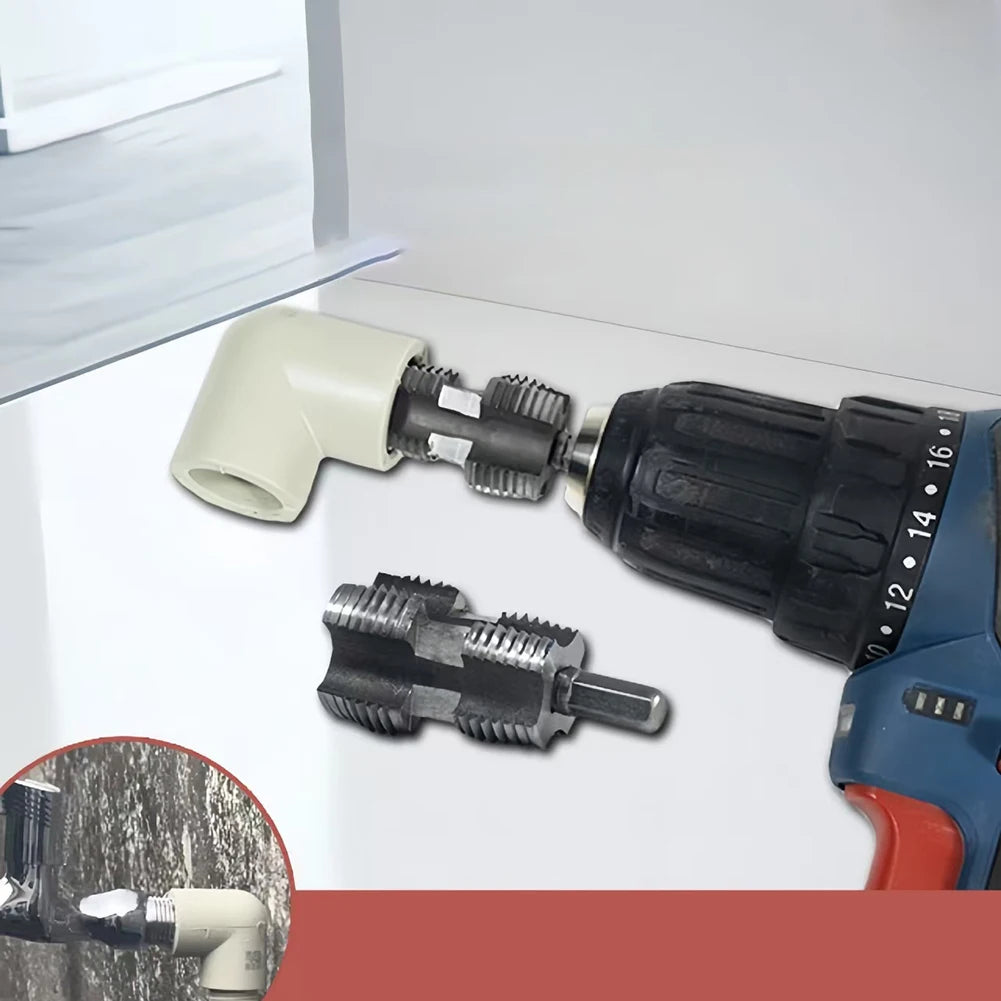 1pc PRP Water Pipe Inner Hole Drill 4 Points 6 Points PPR Water Pipe Internal Thread Opener For PVC Plastic Pipe Thread Tap Tool
