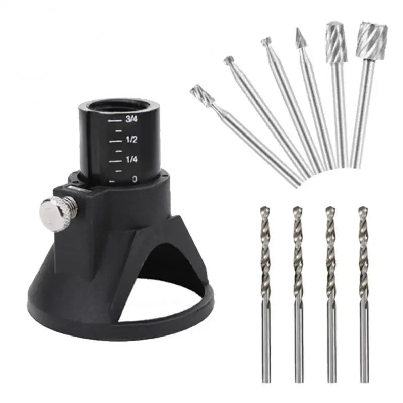 1/2/4PCS Dedicated Locator Horn Fixed Base Wood Milling Cutter Set With Drill Bits For Dremel Rotary Tools Power Tool