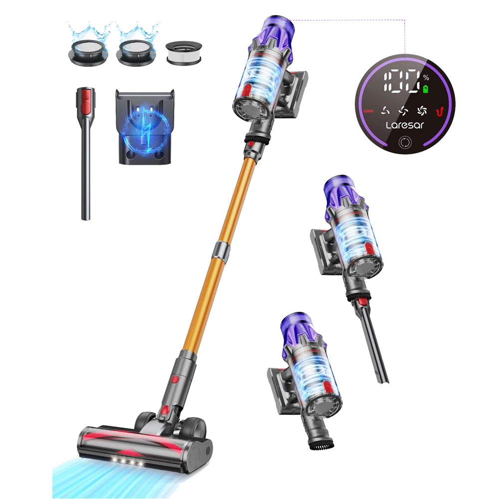 The Laresar V7: Your Ultimate Cordless Vacuum Cleaner for Effortless Cleaning Power and Smart Home Convenience!