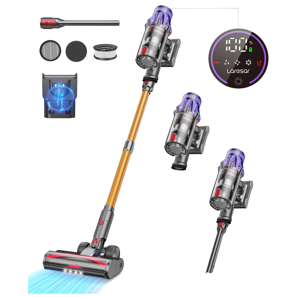 The Laresar V7: Your Ultimate Cordless Vacuum Cleaner for Effortless Cleaning Power and Smart Home Convenience!