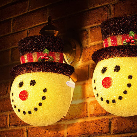 🎁CHRISTMAS SALE-Snowman Porch Light Cover Two pack