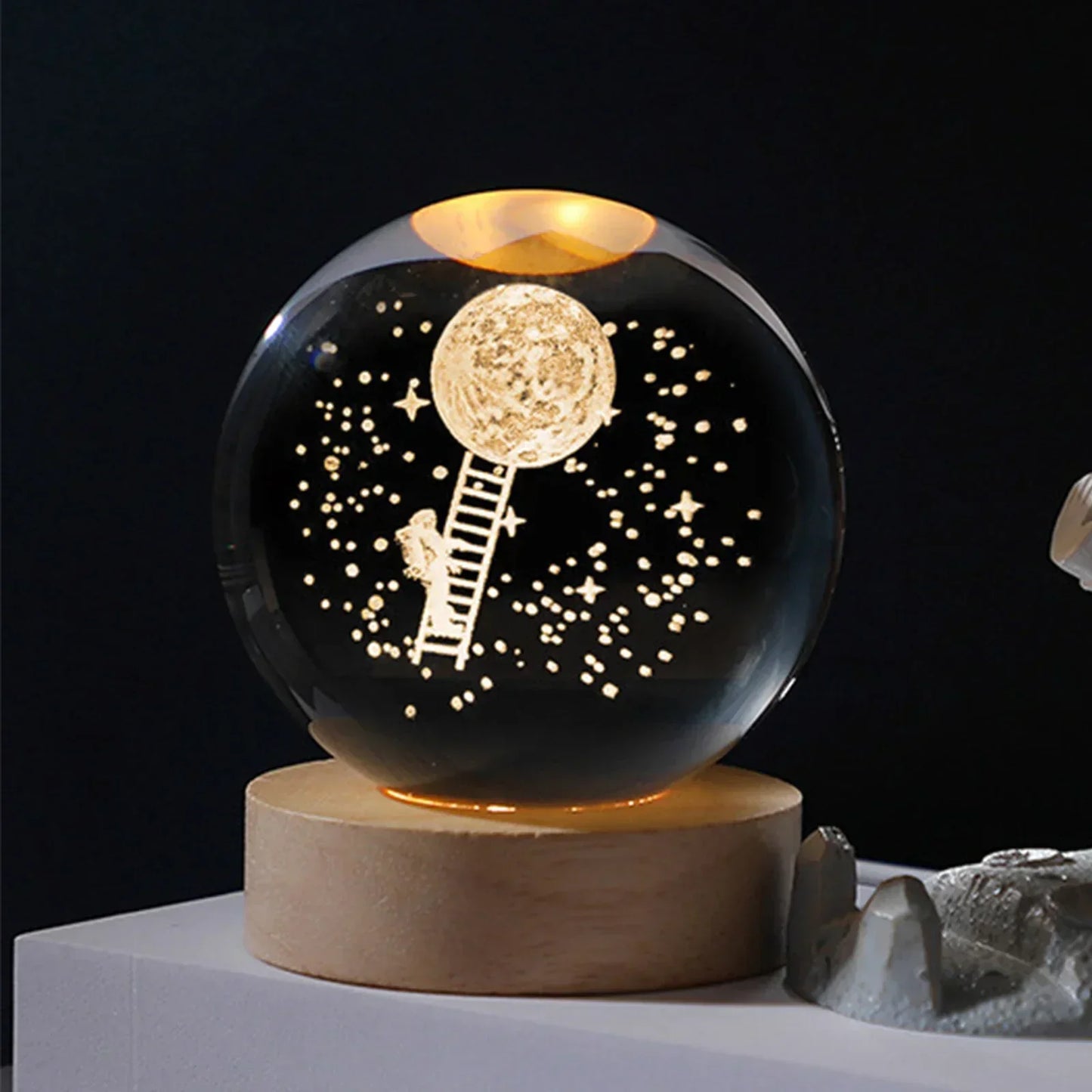 Crystal Ball Galaxy Lamp