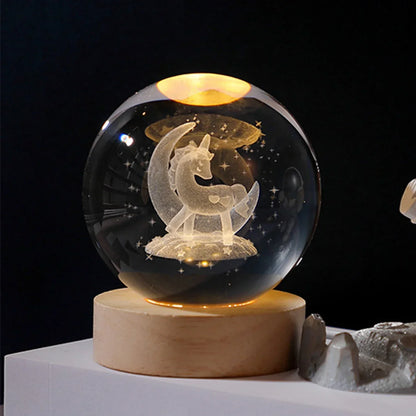 Crystal Ball Galaxy Lamp